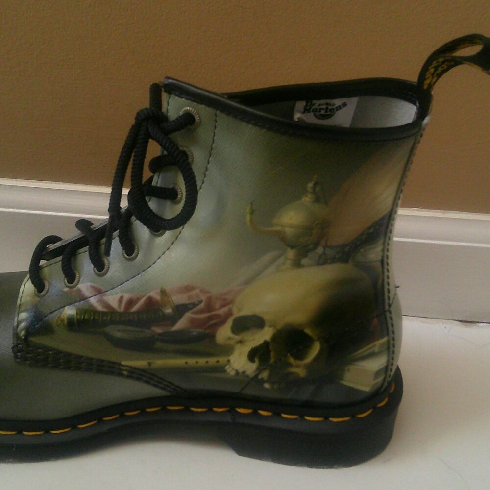 DR MARTENS  THE NATIONAL GALLERY Goth LACE UP BOOTS M10  W11 - Picture 4 of 8